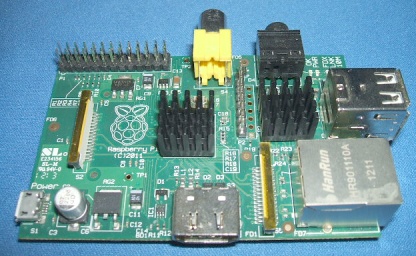 Extra image of Pair of Heatsinks suitable for Raspberry Pi, PandaBoard or Beagleboard